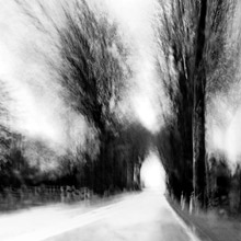 Noir et blanc route et vitesse : filé : Tunnel de Rorschach