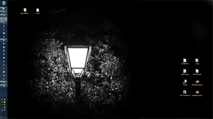 Photo noir et blanc pour fond d'écran : lampadaire
